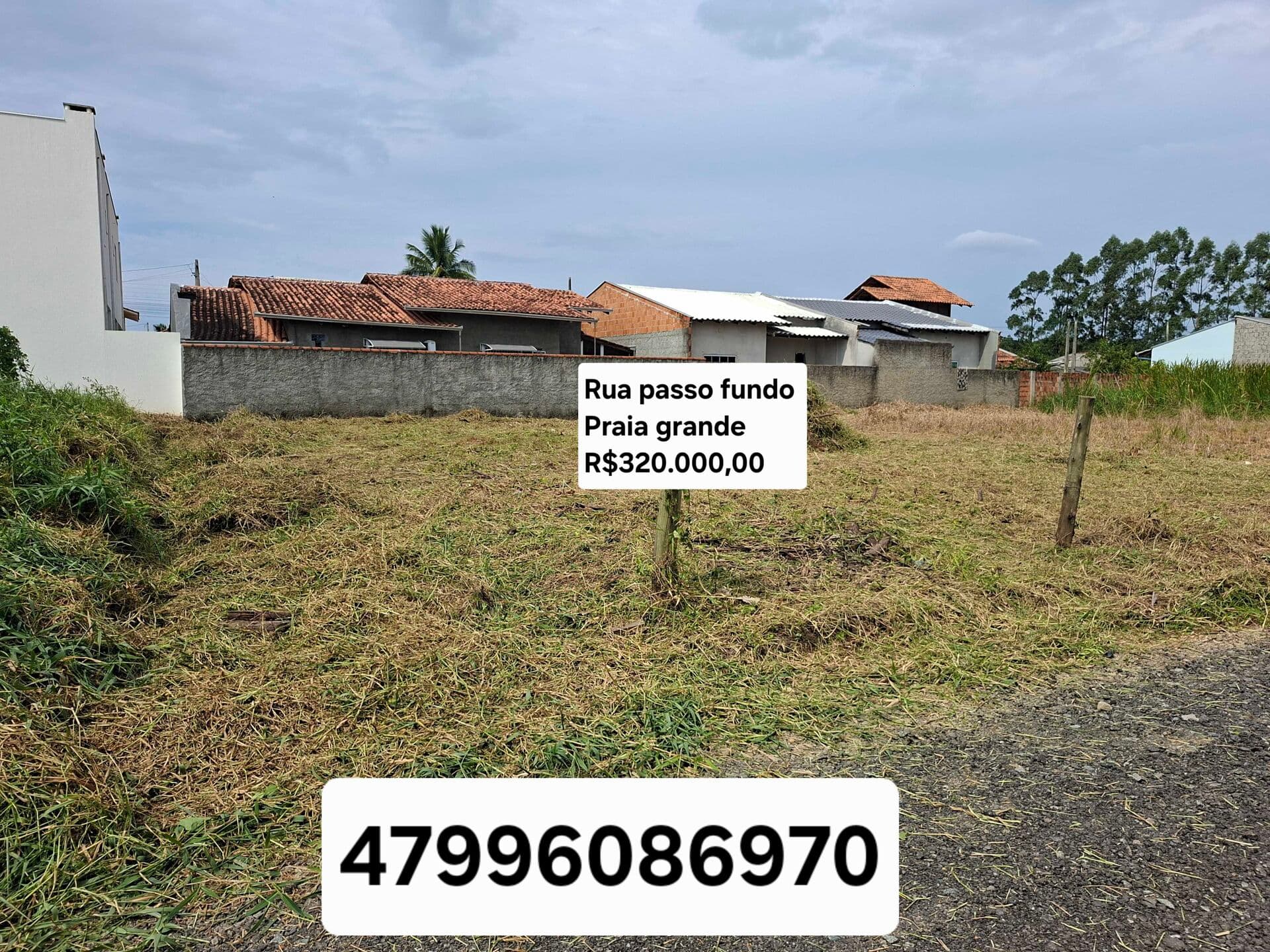 TERRENO NA PRAIA GRANDE