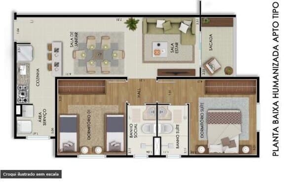 Apartamento Padrão para Venda em Boa Vista São José do Rio Preto-SP