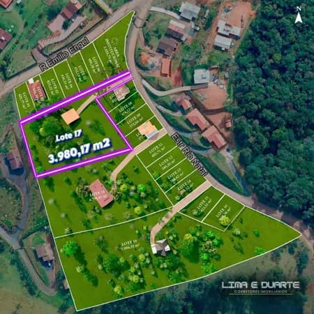 Chácara urbana c/ área de 3.980 m2 - B. Rio Vermelho Estação