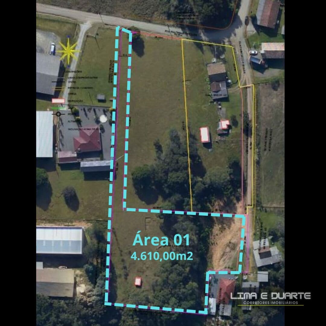 Terreno de esquina (Área 01) c/ 4.610,00 m2 - B. Lençol