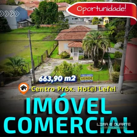 Casa de Madeira c/ 80 m2 e terreno c/ 663,90 - Centro