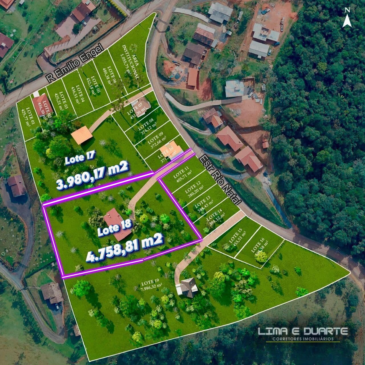 Chácara urbana c/ área de 4.758 m2 - B. Rio Vermelho Estação