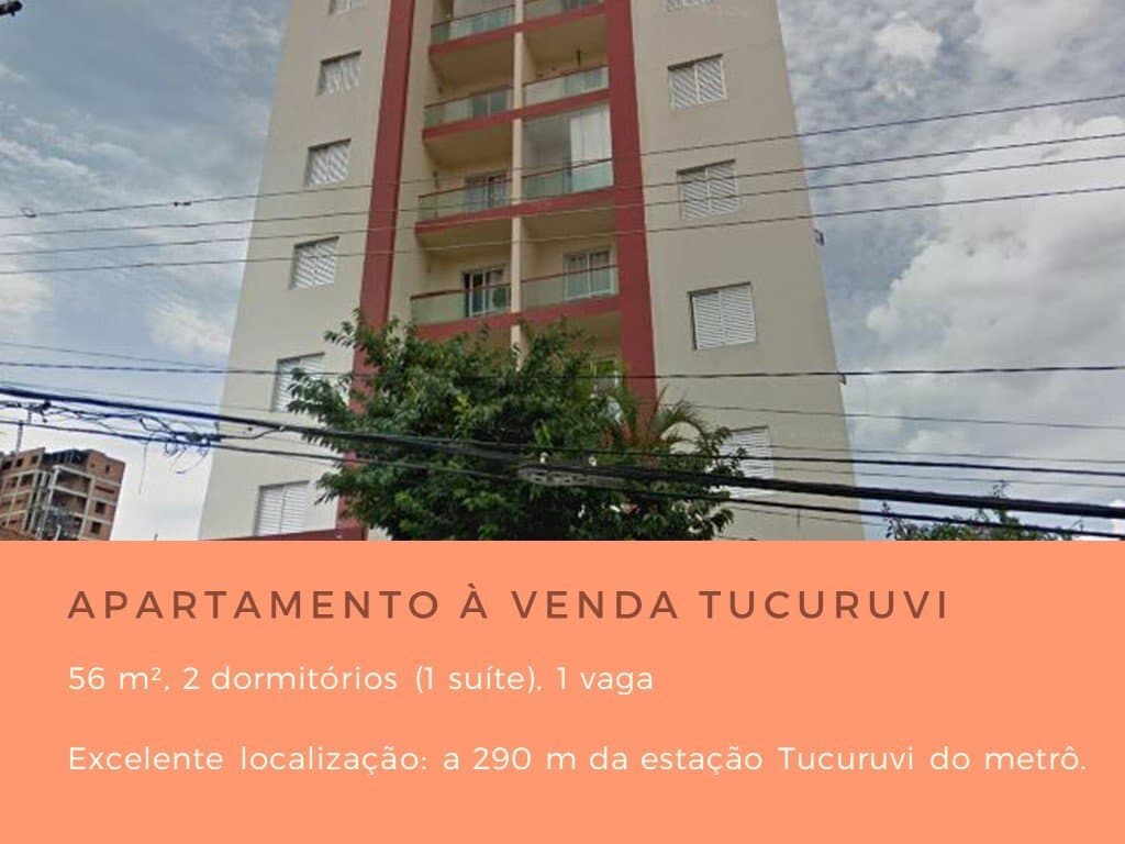 Apartamento à Venda no Tucuruvi - 56 m², 2 dormitórios (1 suíte), 1 vaga