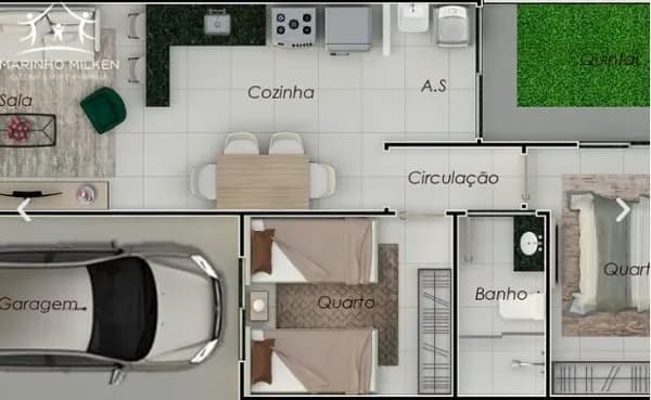 Casa em Uberlândia - Loteamento Residencial Pequis