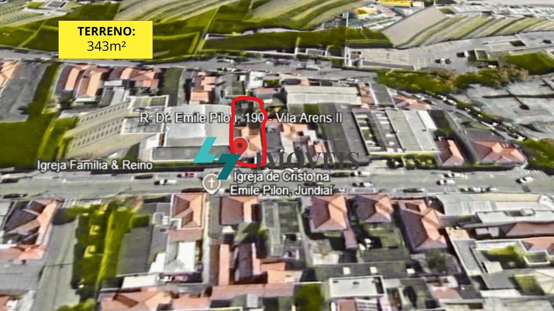 TERRENO COMERCIAL A VENDA - 343M² - 10 X 34M - VILA ARENS - JUNDIAÍ - S.P.
