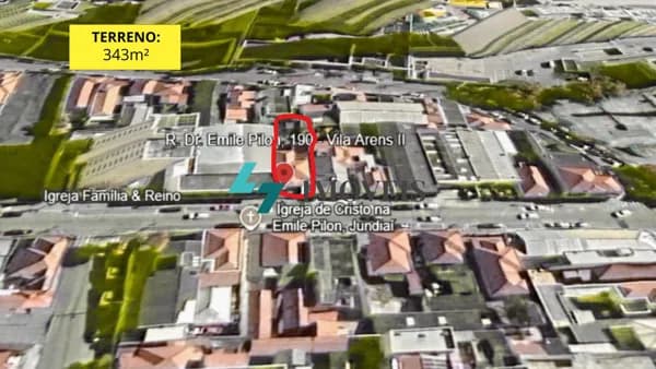 TERRENO COMERCIAL A VENDA - 343M² - 10 X 34M - VILA ARENS - JUNDIAÍ - S.P.