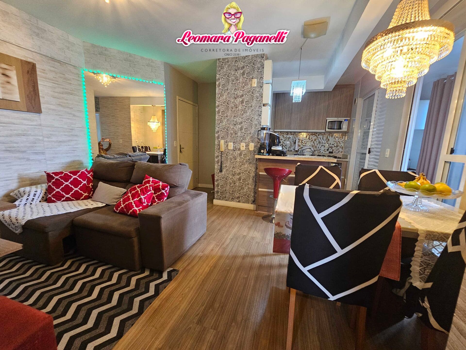Apartamento Semi mobiliado, 2 quartos, Ponte do Imaruim, Palhoça, SC