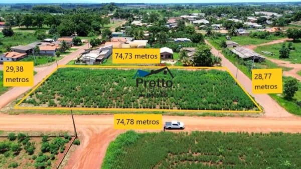 Vende-se 5 Terrenos com Excelente Localização na Cidade de Cabixi/RO