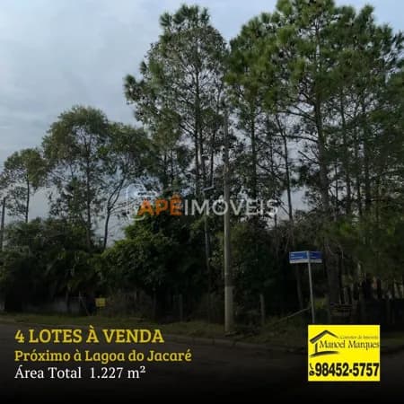 4 lotes a venda próximos da Lagoa do Jacaré Balneário Rincão
