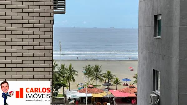 Apartamento Praia do Itararé, São Vicente/SP Vista Mar