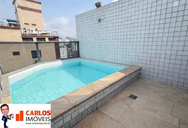 Cobertura Duplex Alto Padrão a duas quadras da Praia da Pompeía em Santos 112m².