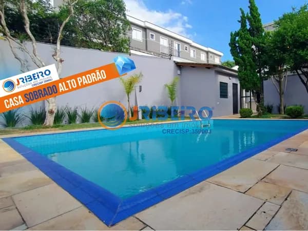 Casa Sobrado com 3 dormitórios suíte quintal com piscina e churrasqueira 5 vagas de garagem em Parada Inglesa, São Paulo/SP