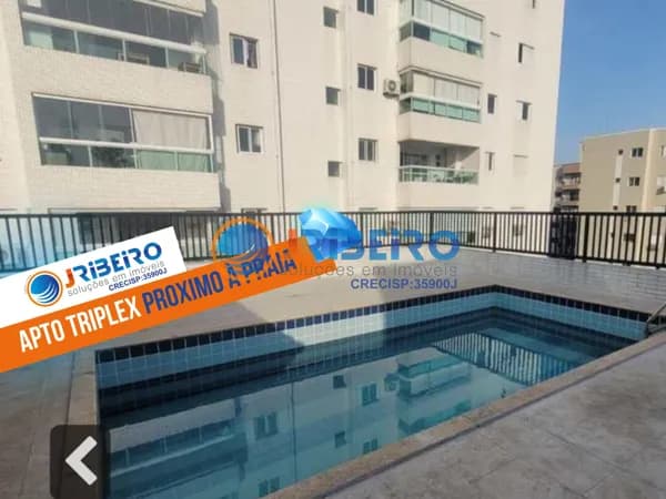 Apartamento Cobertura Triplex no Bairro Canto do Forte , Praia Grande/SP