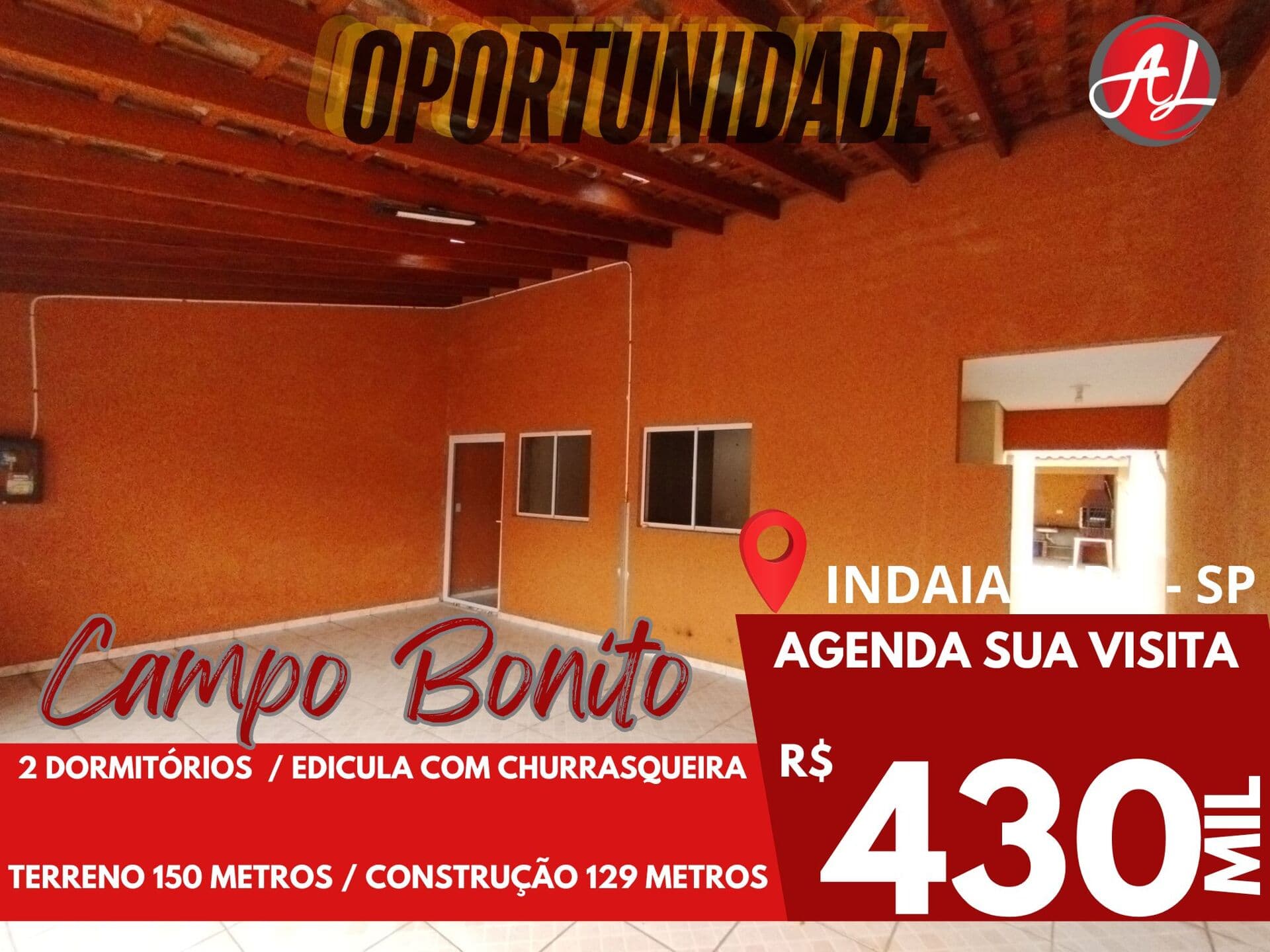 Casa A Venda Com 2 Dormitórios - Parque Campo Bonito - Indaiatuba - SP!