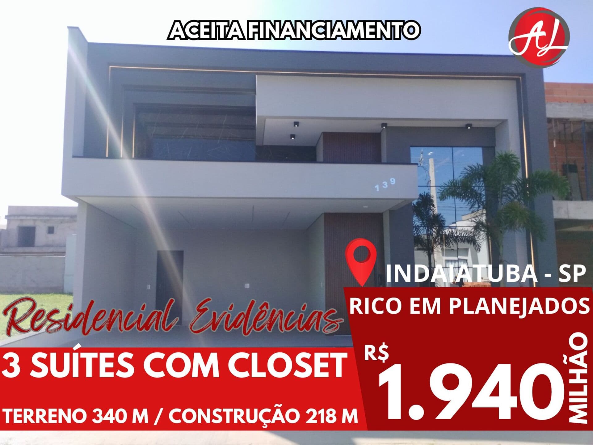 Casa Térrea A Venda Com 3 Suítes A Venda Condomínio Evidencias - Indaiatuba - SP!