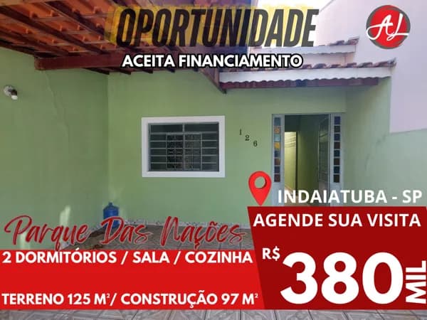 Casa A Venda "Oportunidade" - Parque Das Nações - Indaiatuba - SP!