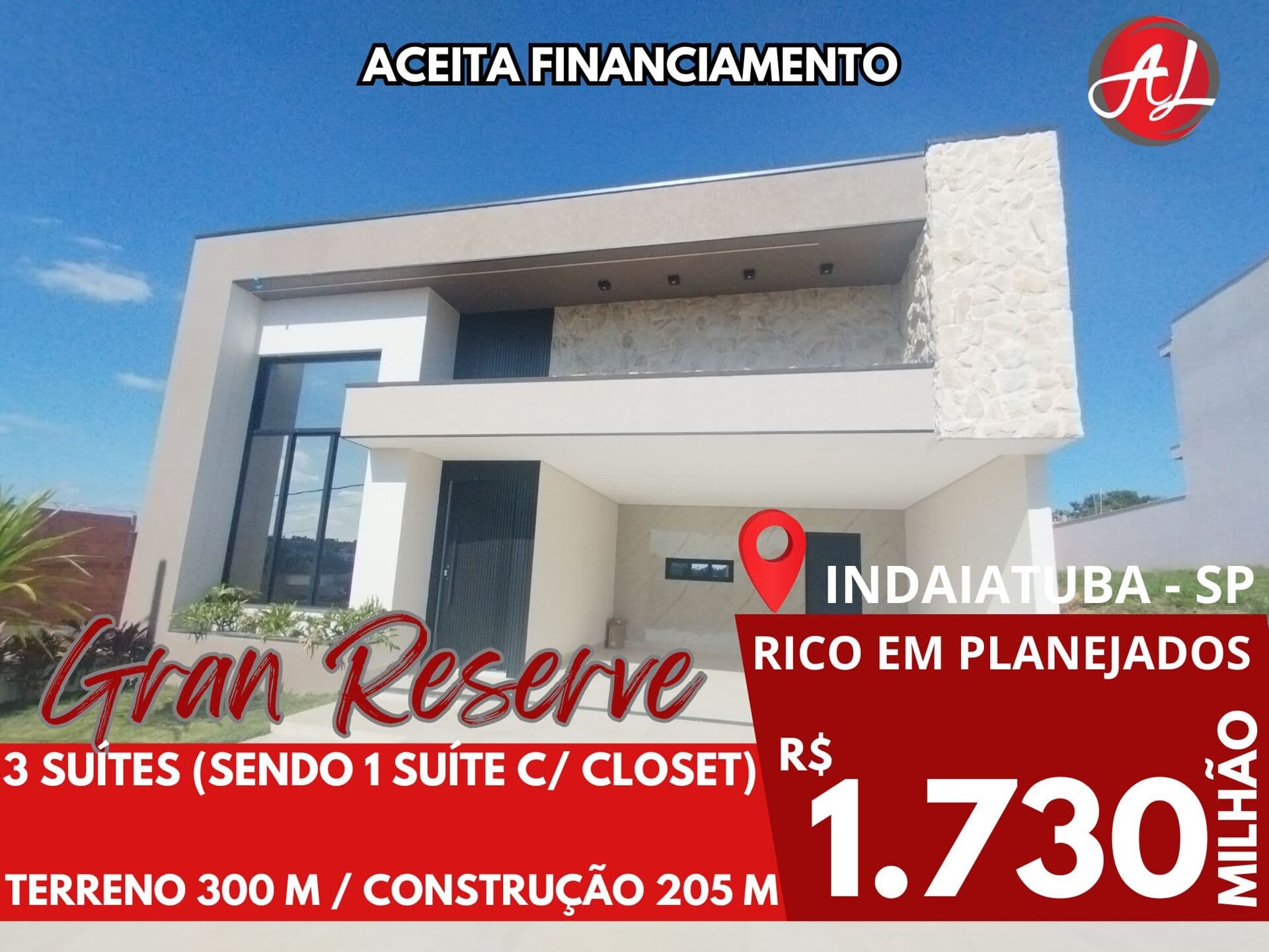 Casa A Venda Com 3 Suítes - Rico Em Panejados - Condomínio Gran Reserve - Indaiatuba - SP!