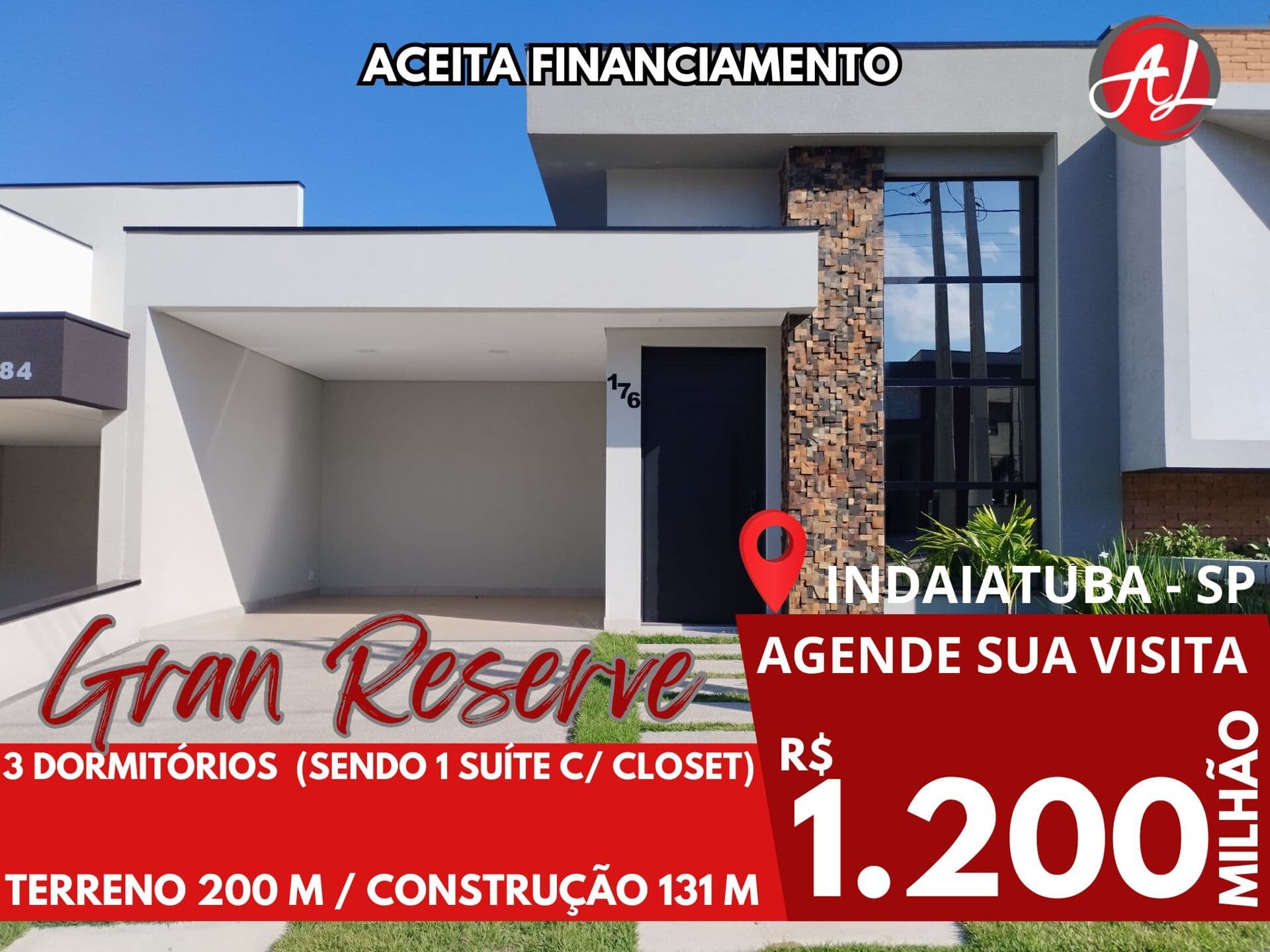 Casa Térrea Nova A Venda No Condomínio Park Gran Reserve - Indaiatuba - SP!