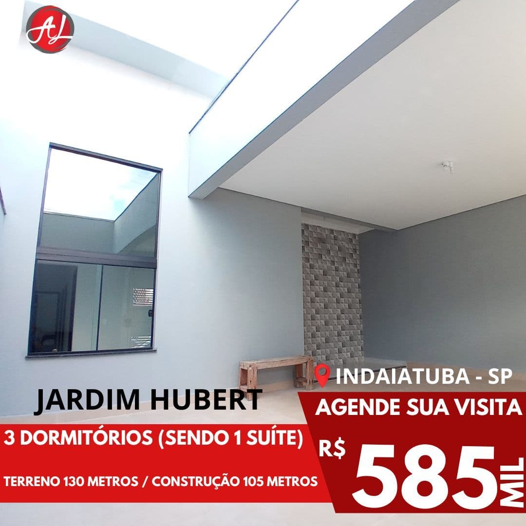 Casa A Venda Com 3 Dormitórios - Jardim Hubert - Indaiatuba - SP!