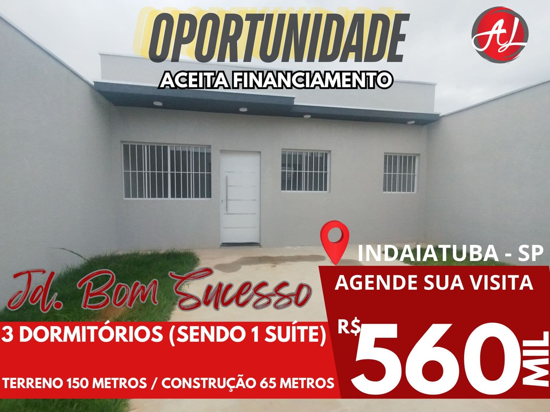 Casa A Venda "OPORTUNIDADE" 3 Dormitórios - Jardim Bom Sucesso - Indaiatuba - SP!