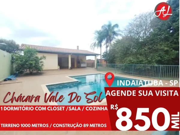 Chácara A Venda - Vale Do Sol, Indaiatuba - SP!