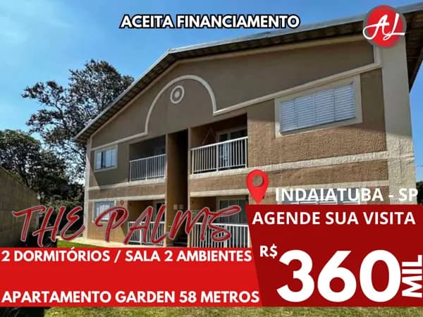 Apartamento Tipo Garden A Venda - 2 Dormitórios - Indaiatuba - SP!