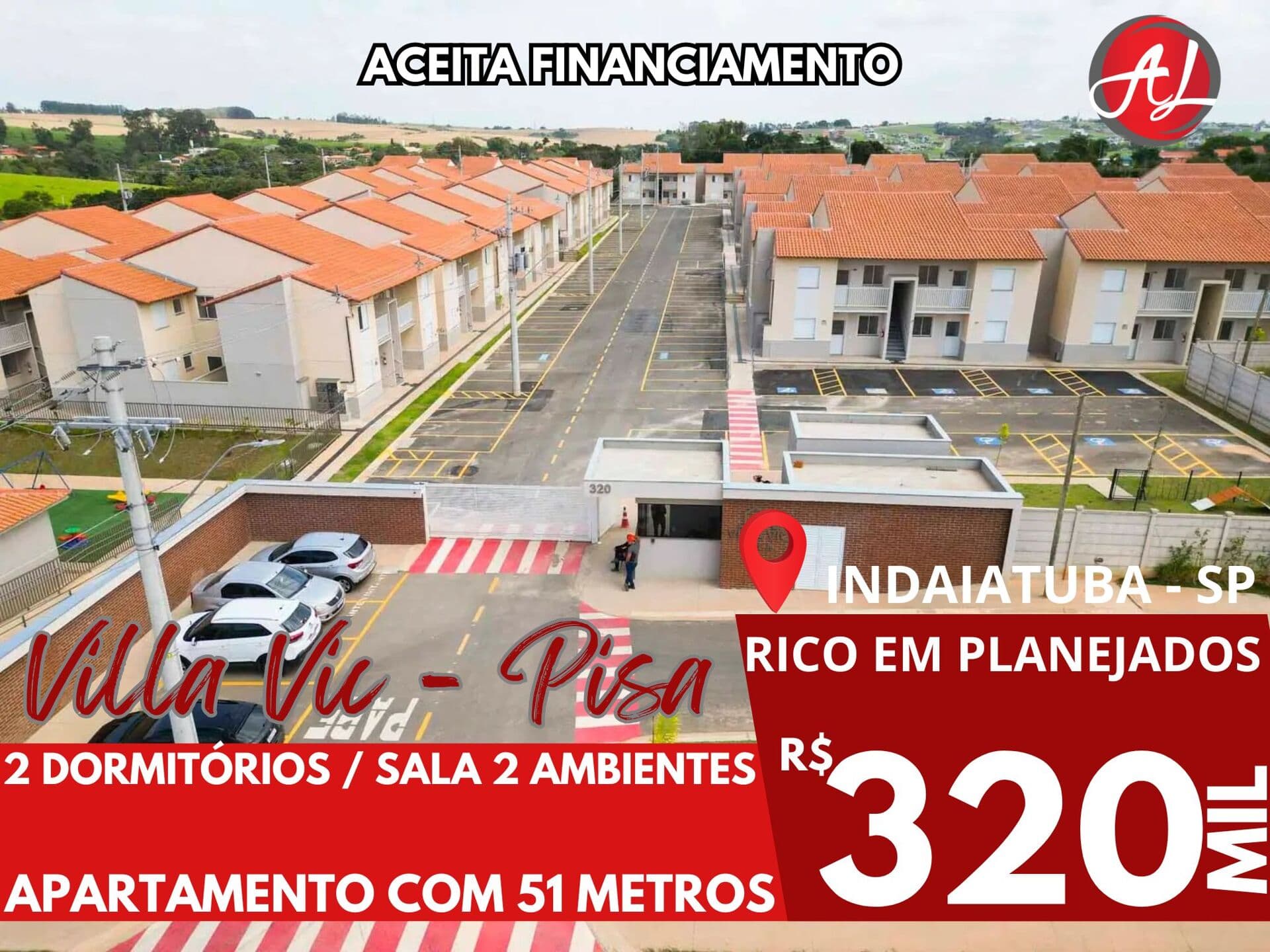 Lindo Apartamento Rico Em Armários Planejados - Villa Vic - Indaiatuba - SP!