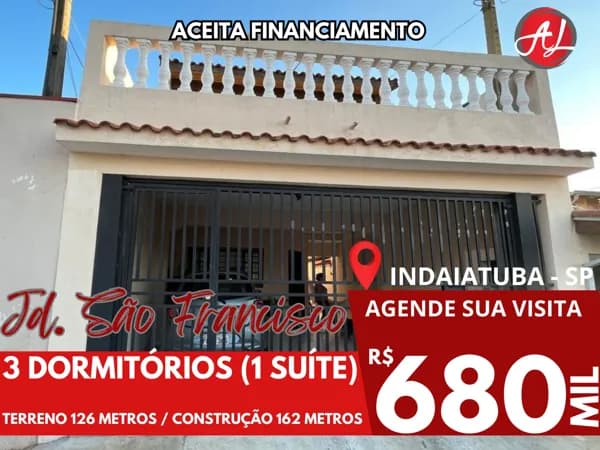 Sobrado A Venda Ao Lado Do Parque Ecológico - Indaiatuba - SP!