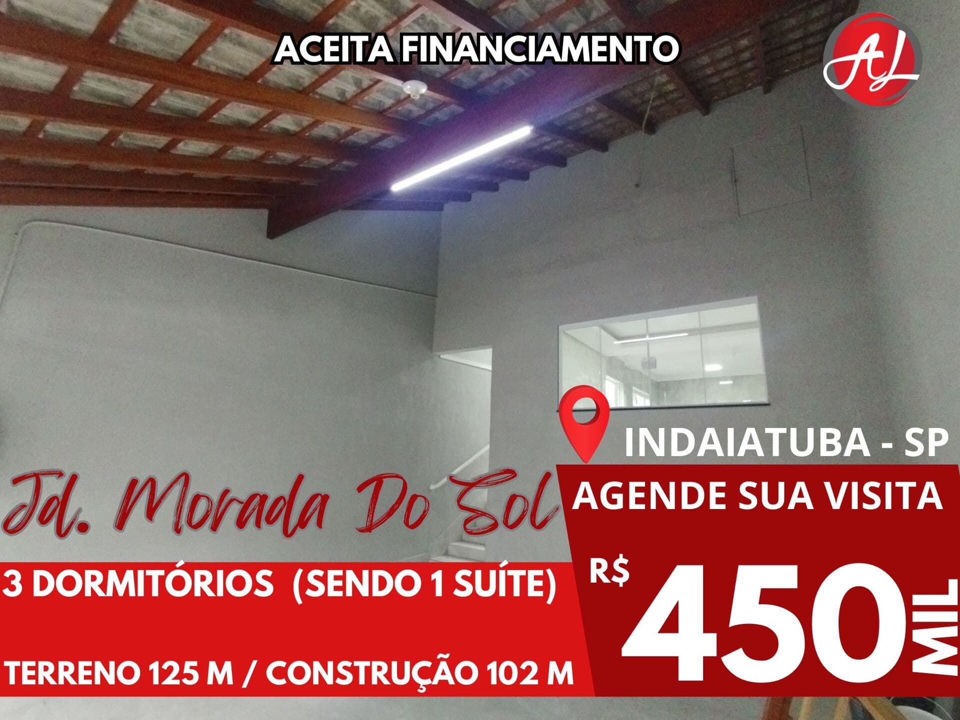 Casa 3 Dormitórios Á Venda No Jardim Morada do Sol - Indaiatuba - SP!