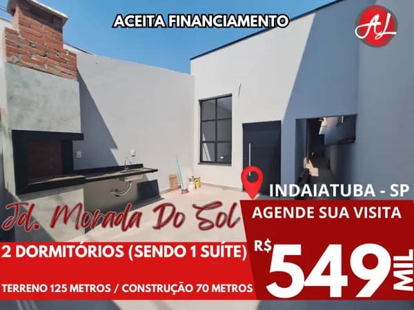 Casa Nova A Venda No Jardim Morada Do Sol - Indaiatuba - SP!
