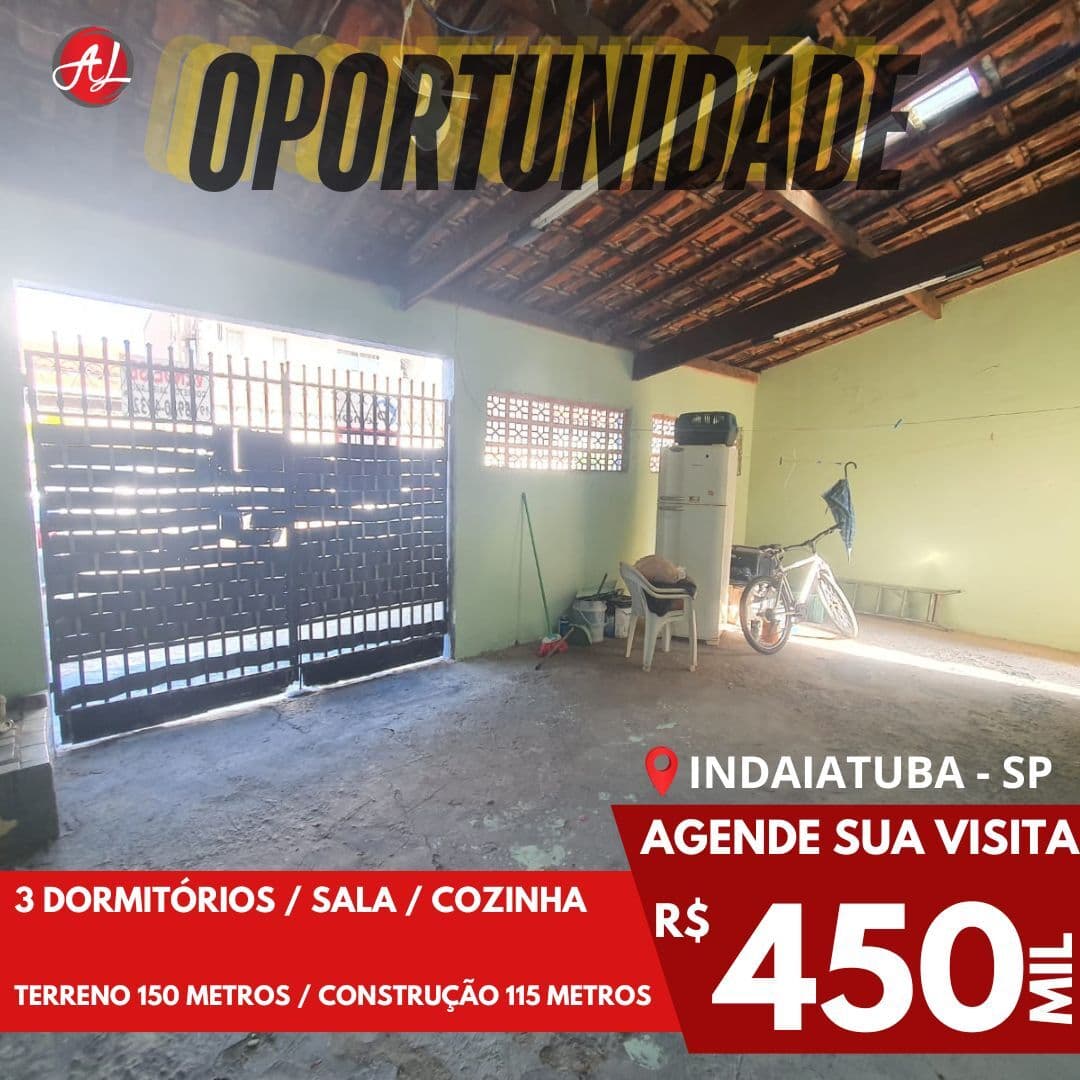Casa A Venda "OPORTUNIDADE" 3 Dormitórios - Indaiatuba - SP!