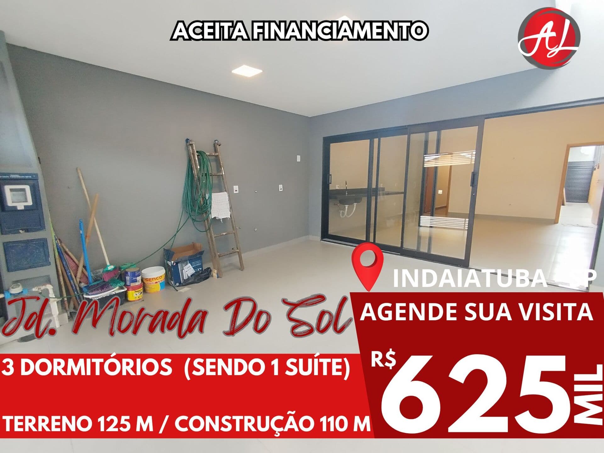 Casa A Venda 3 Dormitórios - Jardim Morada Do Sol - Indaiatuba - SP!