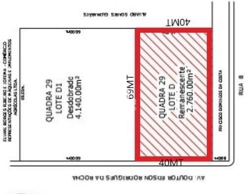 Área à venda, 2.760 m² por R$ 1.300.000 - Cidade Jardim - Itumbiara/GO