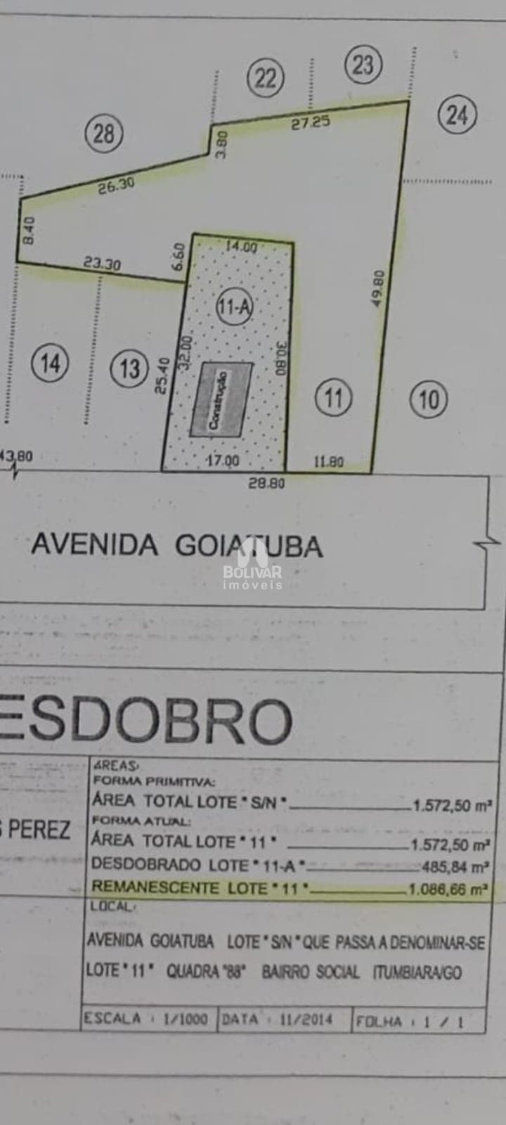 Terreno à venda, 1086 m² por R$ 800.000 - Setor Social - Itumbiara/GO