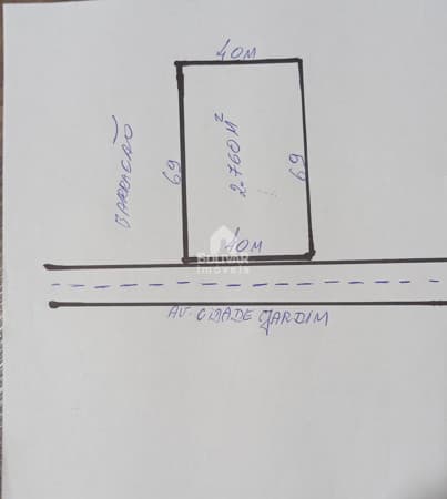 Área comercial à venda de 40x69 = 2.760m2 para barracão, na Av. Cidade Jardim - R$ 1.350.000,00 - Jardim Leonora - Itumbiara/GO