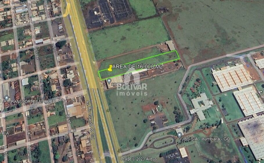 Área Comercial à venda na BR153- 25 x 333 com 8.250m² Valor a consultar