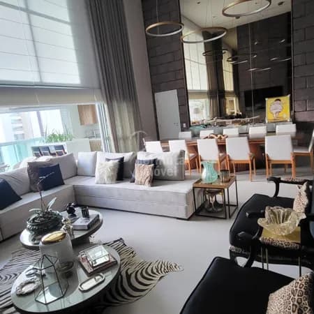 Apartamento 336m² | 4 suítes | Pé-direito duplo | 4 vagas | The Lake Gramercy Park – Alphaville