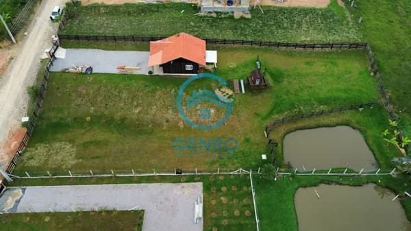 Chácara com Lagoa em Condomínio Rural e Terreno de 2.040m² com Escritura Pública à venda em Canelinha/SC