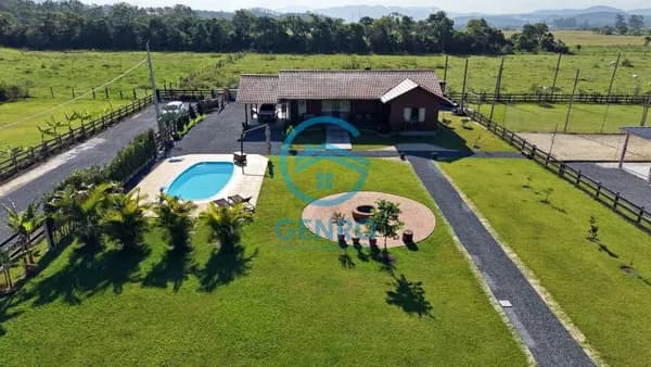 Chácara com Piscina em Condomínio Rural e Terreno de 1.920m² à venda em Canelinha/SC