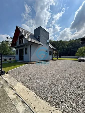 Chalé Mobiliado em Meio a Natureza com Riacho e Terreno de 2.000m² à venda em Santo Amaro da Imperatriz/SC