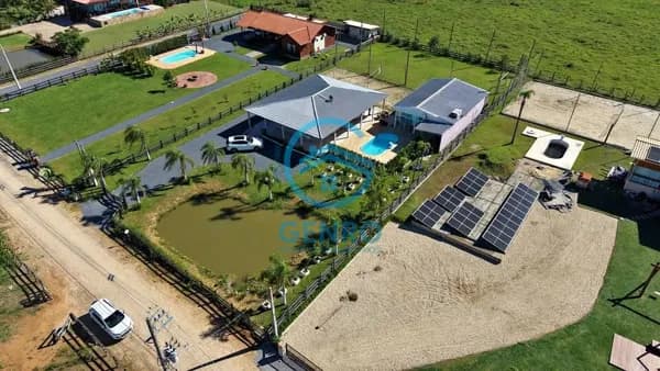 Chácara com Piscina em Condomínio Rural e Terreno de 1.900m² com Escritura Pública à venda em Canelinha/SC