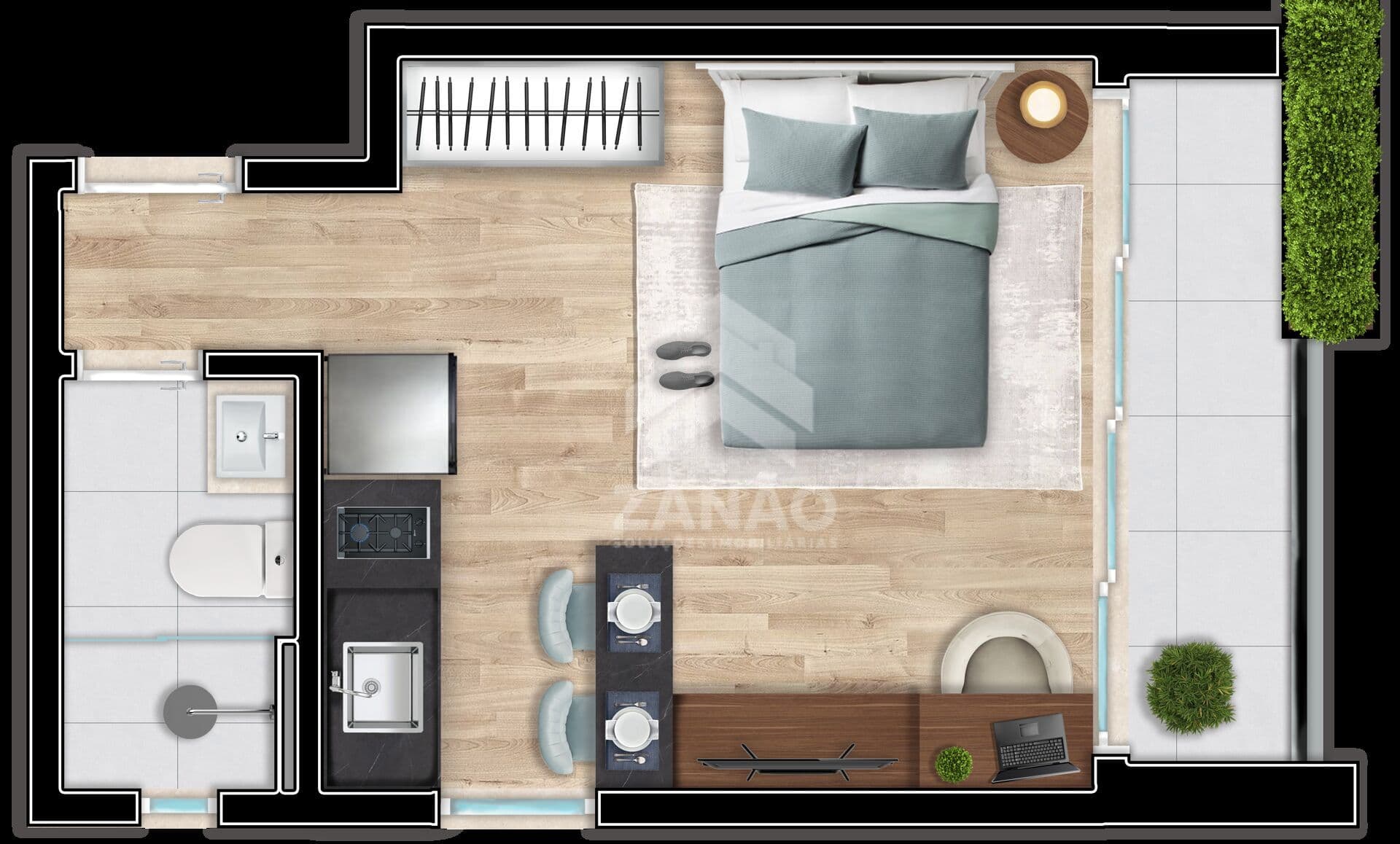 Apartamento Alto Padrão em Centro, Curitiba/PR