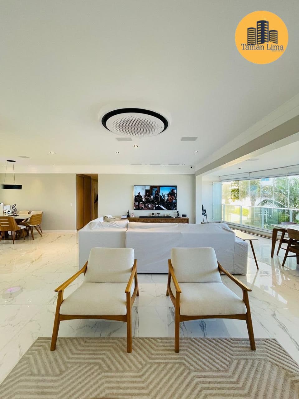 Apartamento com 4 suites no Hemispher 360, vista mar, decorado