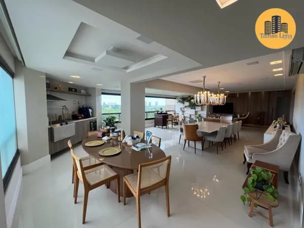 Apartamento Alto Padrão no Greenville Lumno, com 4 suites, todo reformado com 276m², porteira fechada.