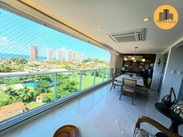 Apartamento Alto Padrão em Pituaçu, proximo a praia, são 3/4 sendo 1 suite com 2 vagas, prédio novo, com lazer completo