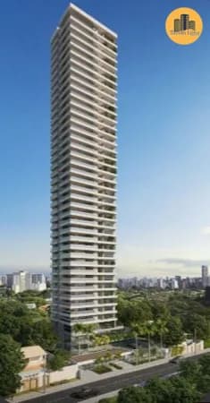 Apartamento Alto Padrão no Horto Florestal, vista mar, 4 suítes, andar alto, Mirat martins de sá, 4 vagas
