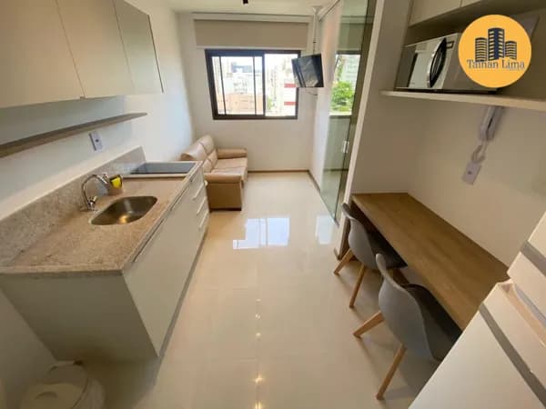 Apartamento Padrão no House Pituba, com 1 dormitório, porteira fechada, nascente, com vaga.