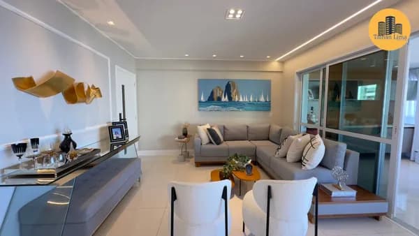 Apartamento Alto Padrão em Pituaçu, no Hemispher 360, com 4 suites, decorado, vista mar.
