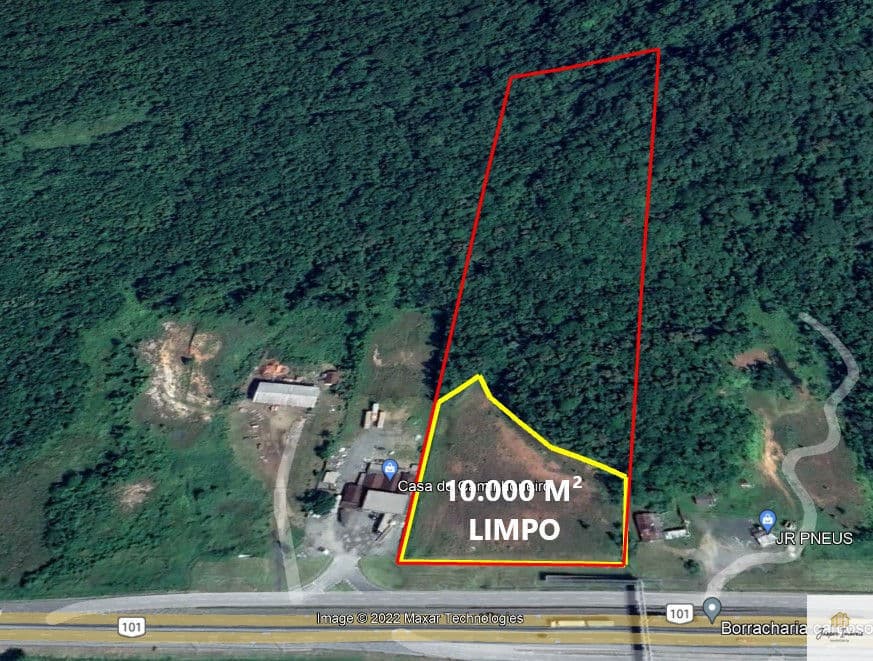 Terreno amplo na BR 101 em Pirabeiraba Rio Bonito Joinville