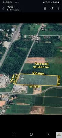 Terreno Industrial a Venda em Garuva, Rodovia Portuária.